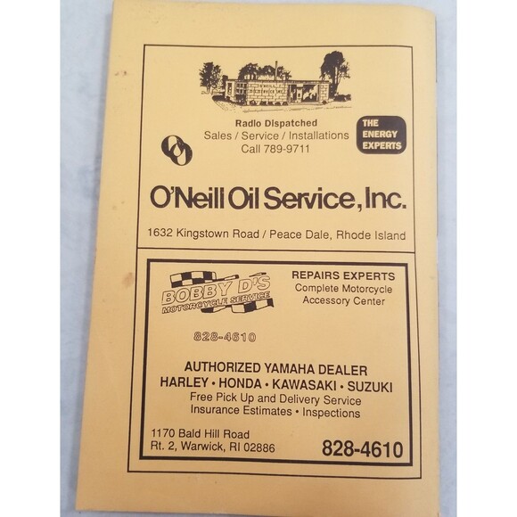 Rhode Island & nearby Massachusetts street maps guide 1994 Weeden paperback book - Picture 3 of 8